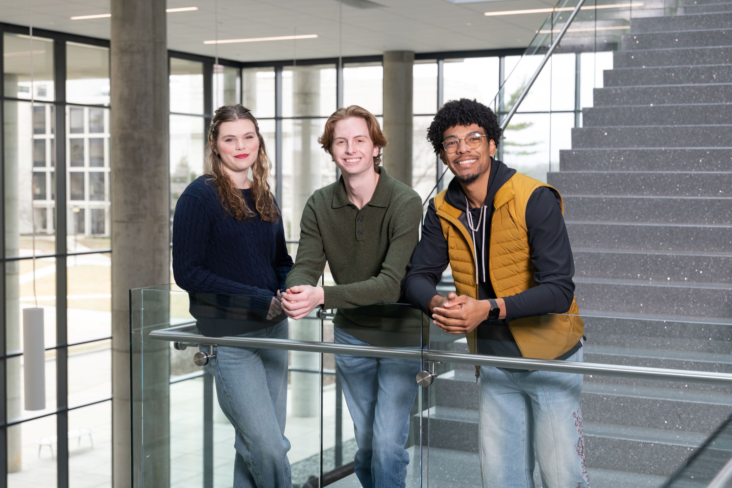 DFM Students in Glass Hall